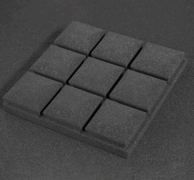 placa acústica barra de chocolate 50x50 e 30x30cm